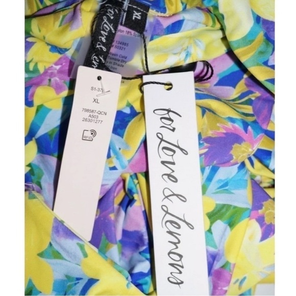 NWT For Love & Lemons For Victoria's Secret Daffodil One Piece Swimsuit XL - Picture 12 of 15